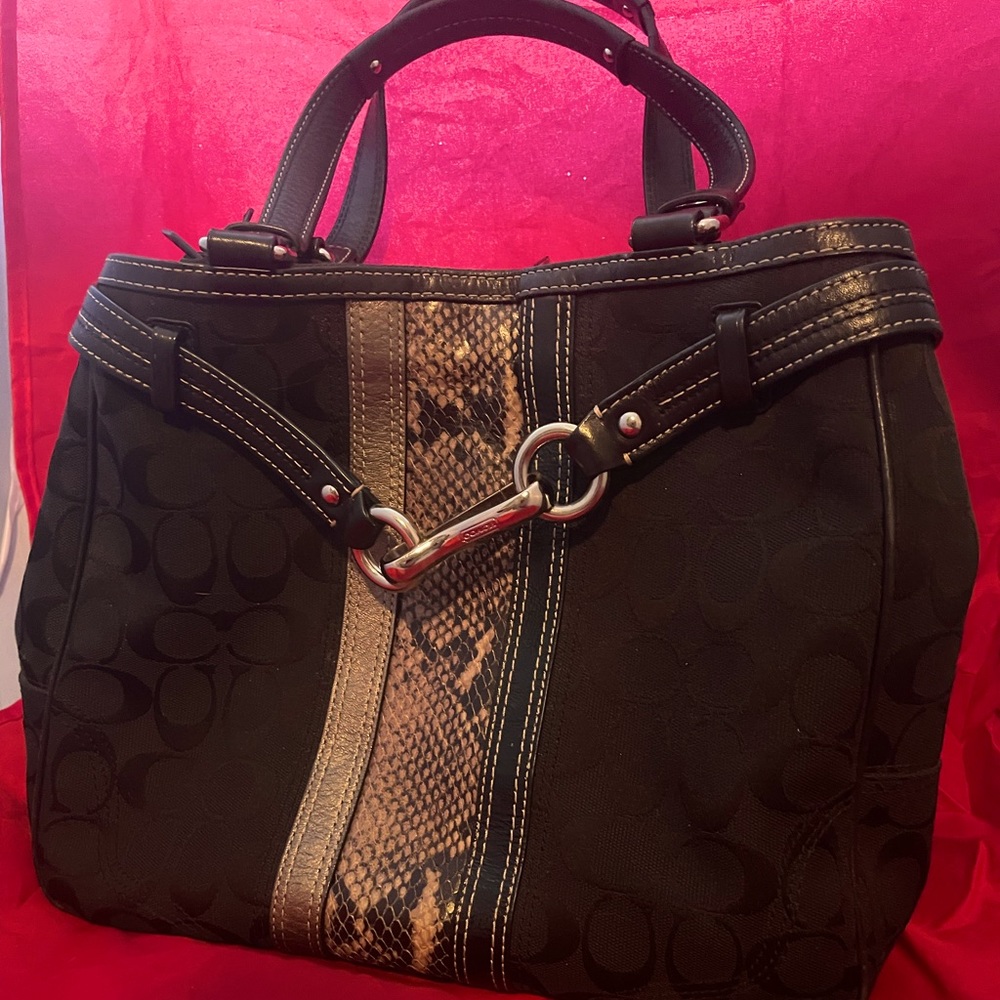 Limited Edition Black Coach Monogram